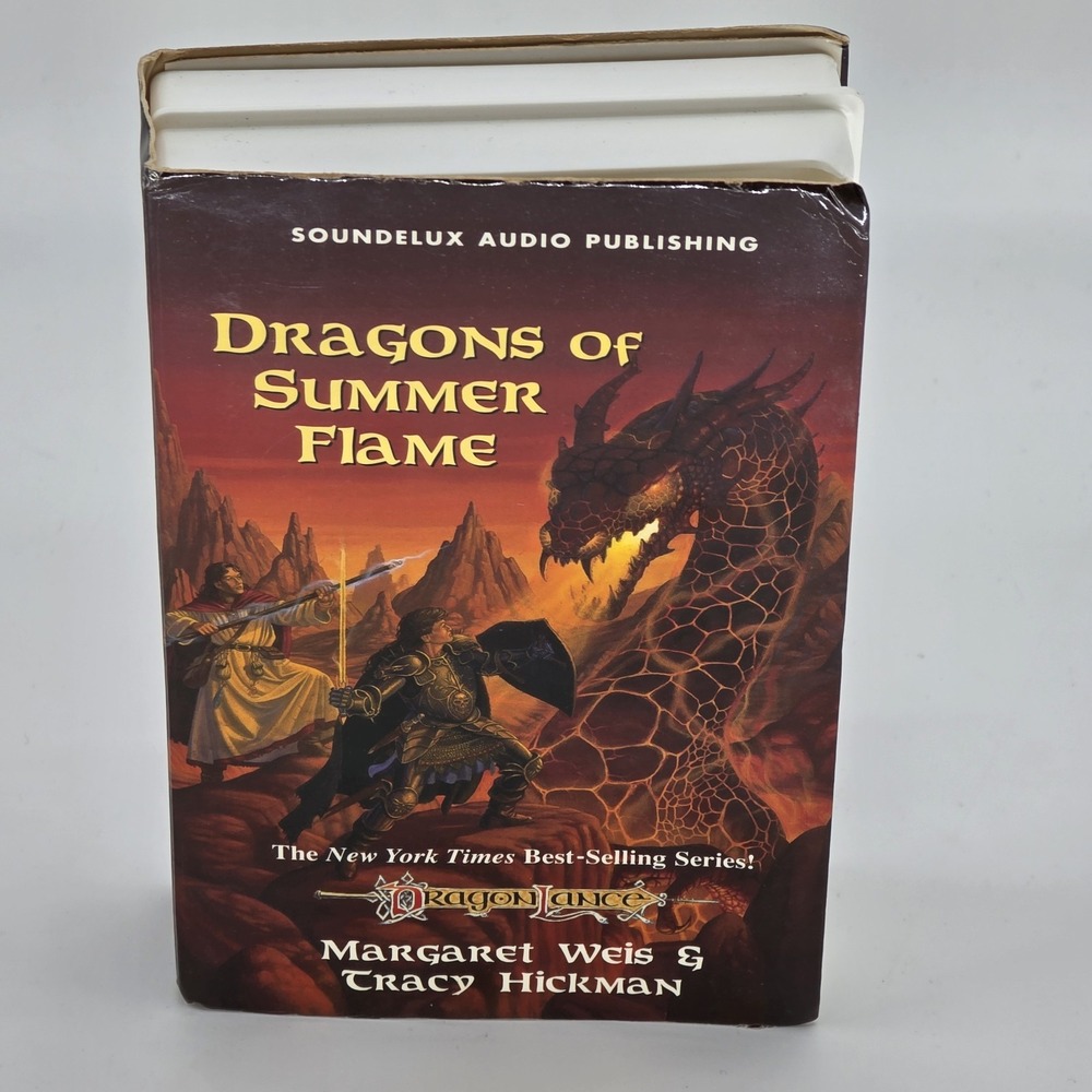 DragonLance Dragons Of Summer Flame Audiobook Cassettes Pack Of 4 1995 Rare